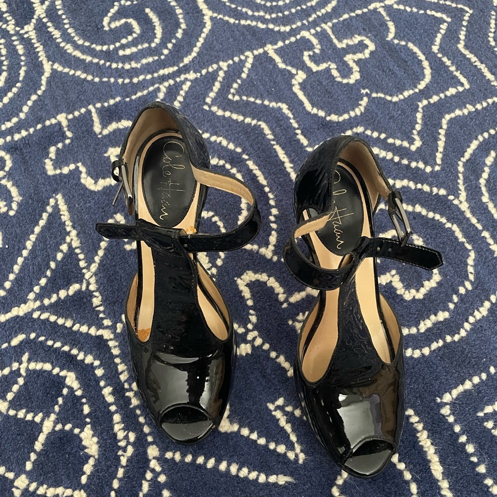 Cole Haan Black Patent Leather Heels